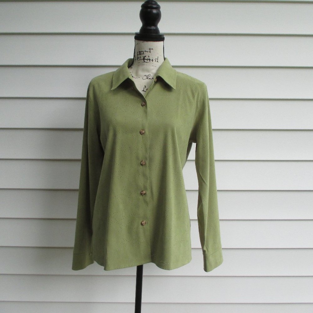 Classic Elements Long Sleeve Green Size M 10/12 Top/Jacket
